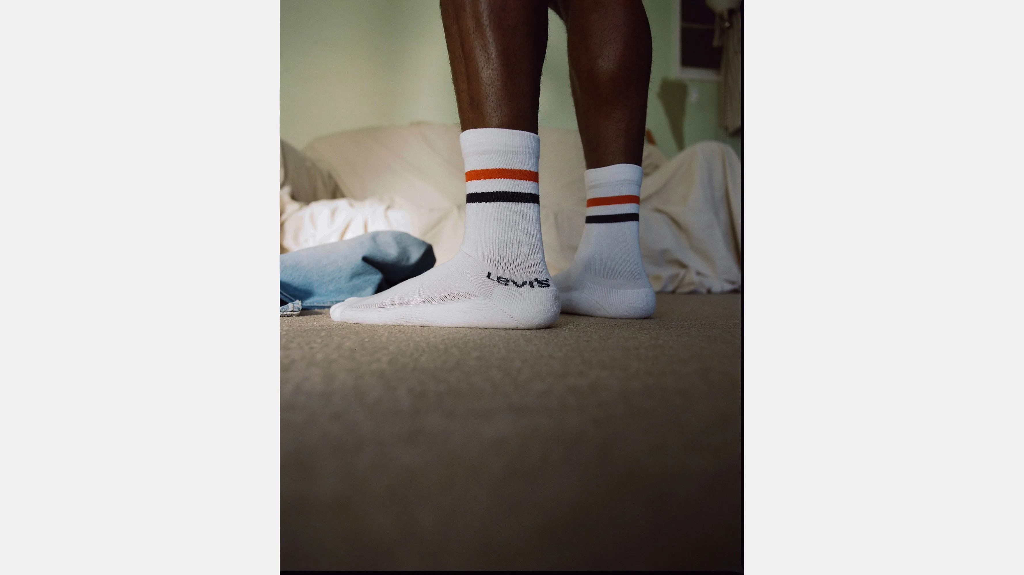 Calcetines De Altura Estándar Levi's® Sport Stripe: Paquete De 2
